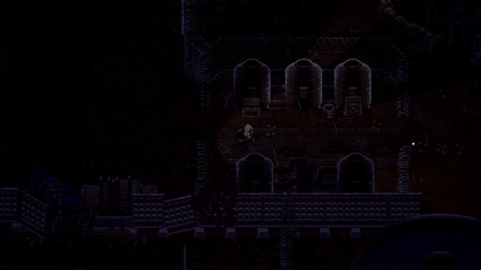Official Scavland screenshot: top-down pixel-art wasteland